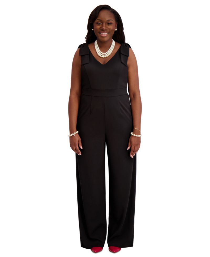 Women's Tie-Strap Jumpsuit, Regular & Plus Size