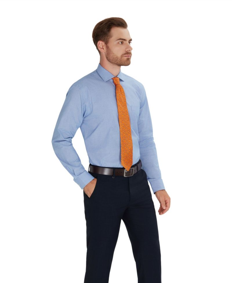 Men's Regular-Fit Bespoke Poplin Dress Shirt