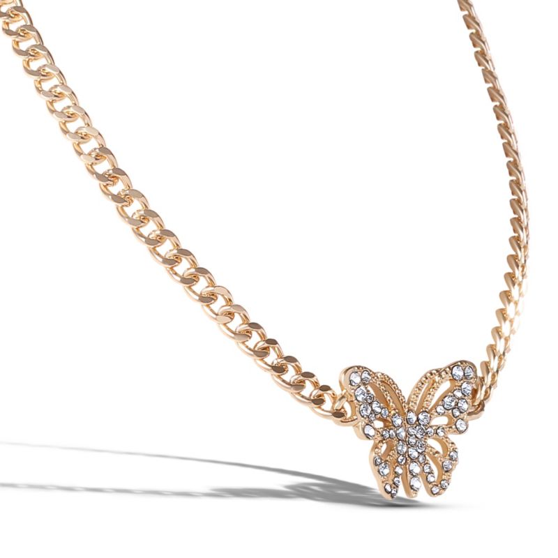 Butterfly Pendant Chain Necklace