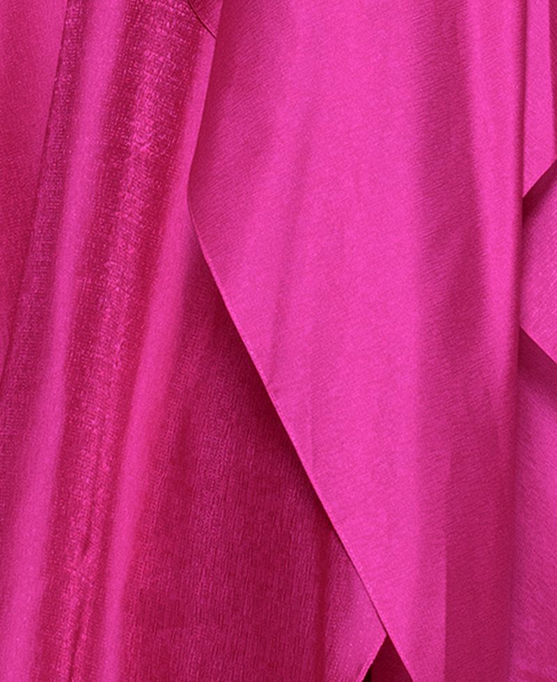 Women's Metallic Draped One-Shoulder Gown