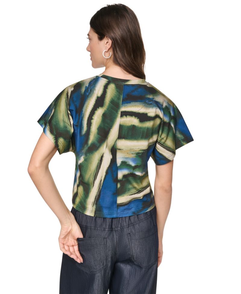 Women's Printed Wide-Sleeve T-Shirt
