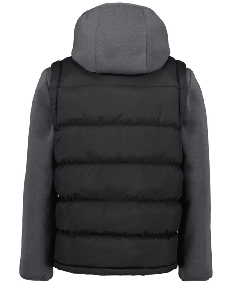 Boys' 8-20 Full-Zip Quilted Hooded Jacket