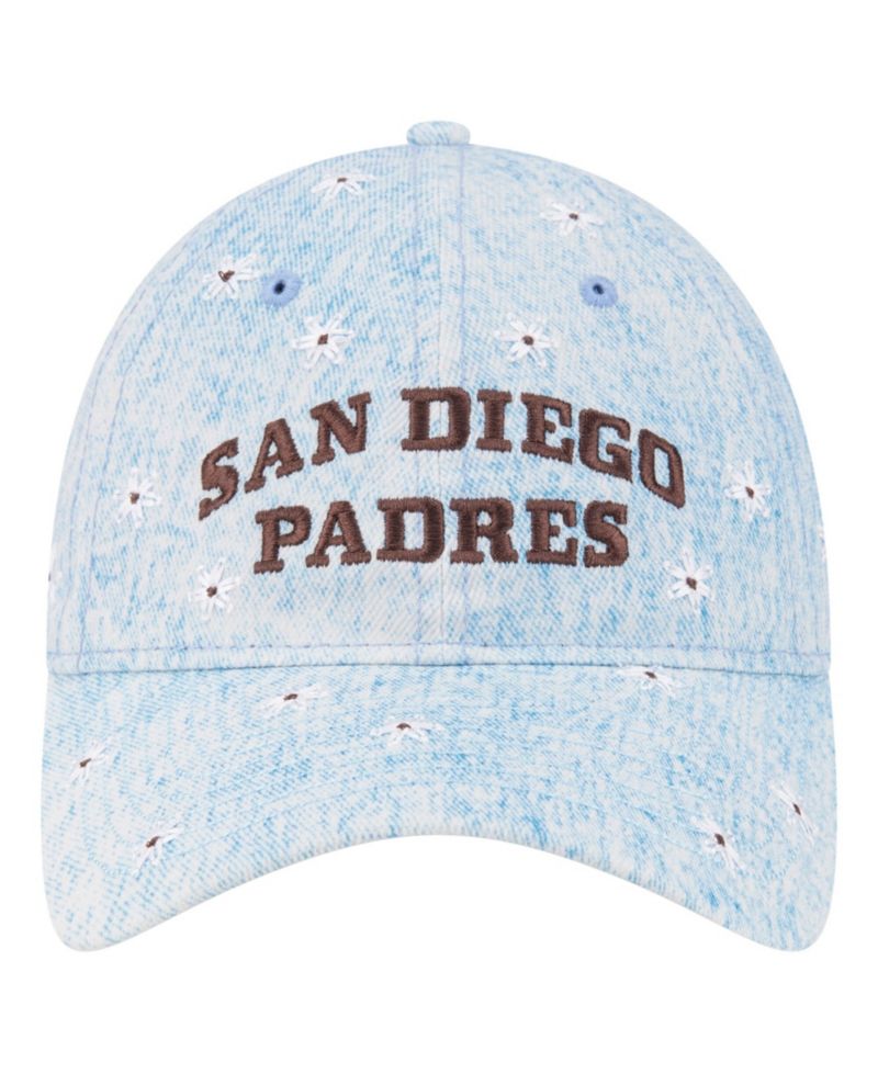 Women's Light Blue San Diego Padres Daisy All Over 9TWENTY Adjustable Hat