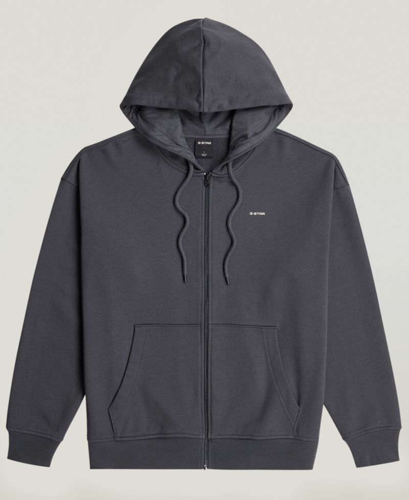 Men's Back Graphic Hooded Zip Sweatshirt