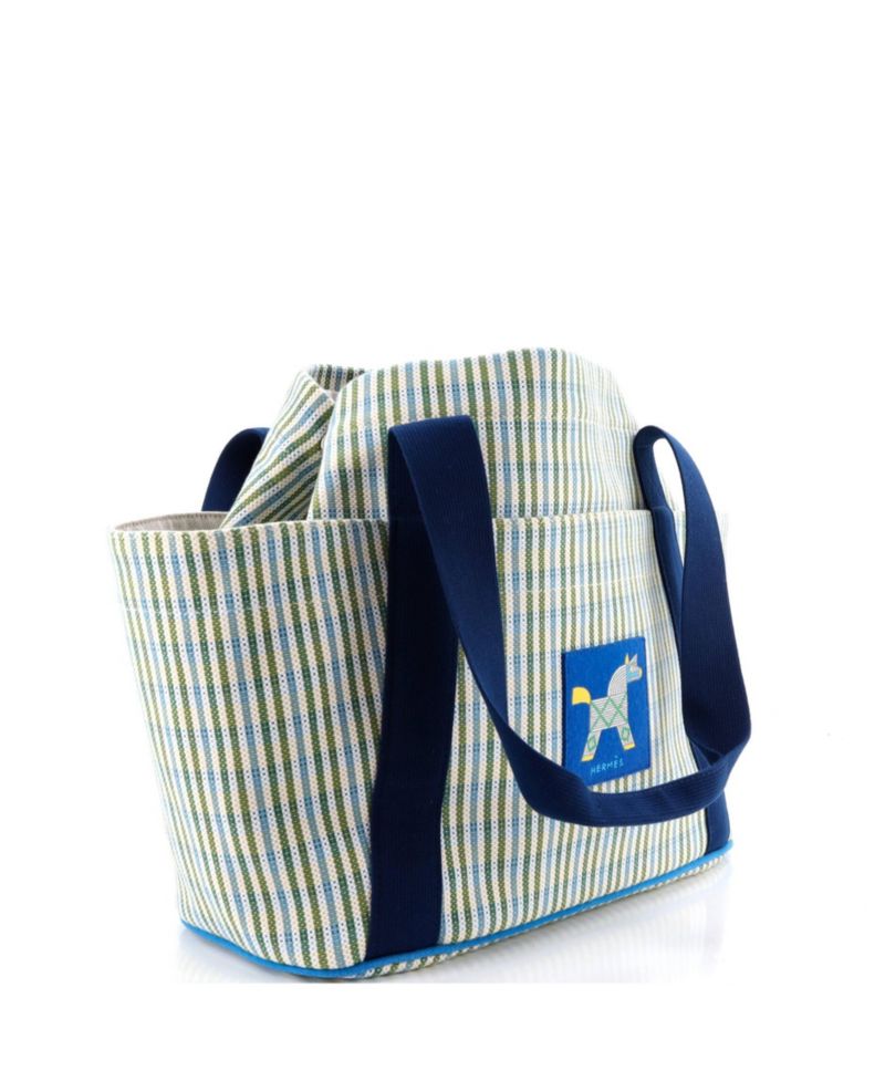 Pre-Owned Hermes Animaux Nattes Nappy Tote Canvas