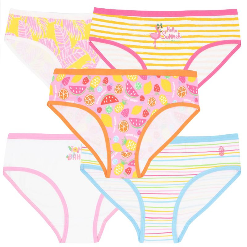 Little Girls Cotton 5 Pack Underwear