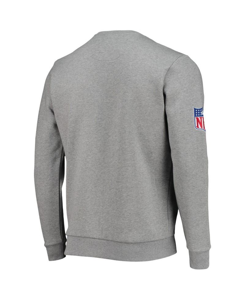 Men's Gray New Orleans Saints Locker Room Throwback End Zone Pullover Sweatshirt