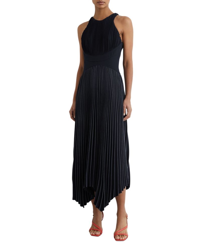 Women's Rachel Pleated Sleeveless Midi Dress