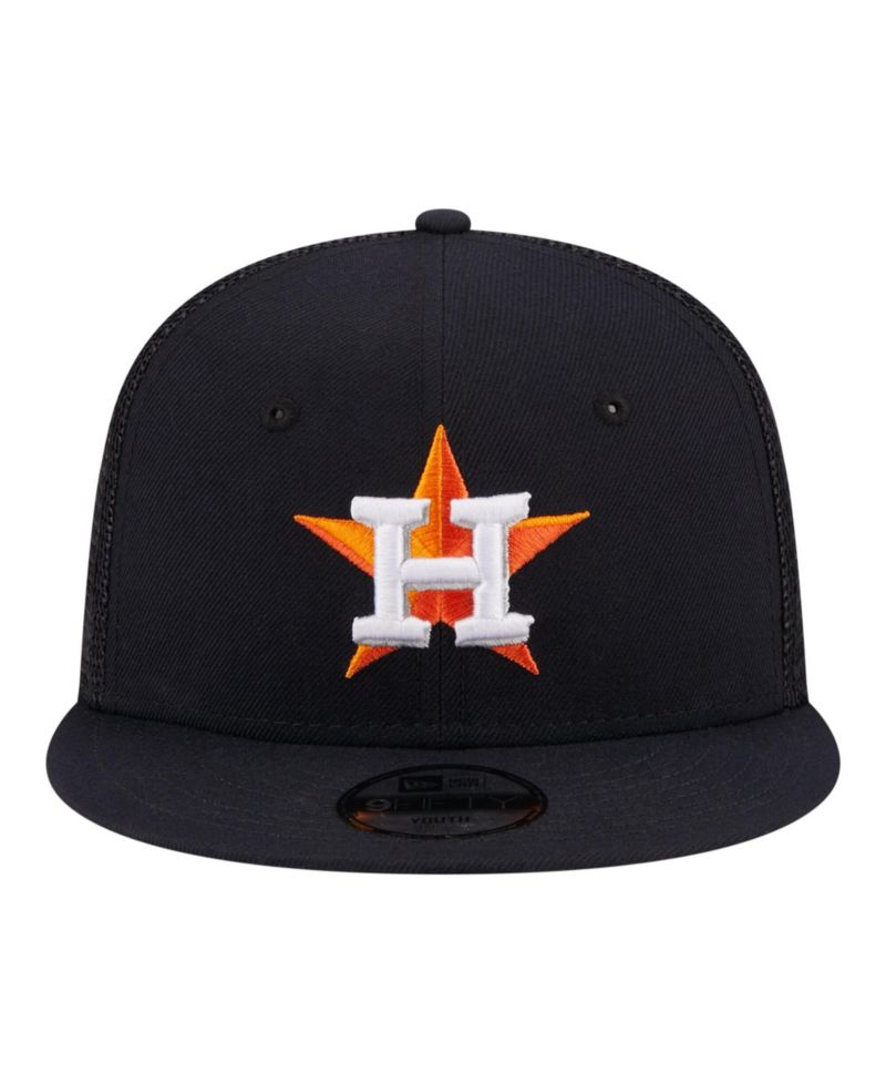 Big Boys and Girls Navy Houston Astros 9FIFTY Trucker Snapback Hat