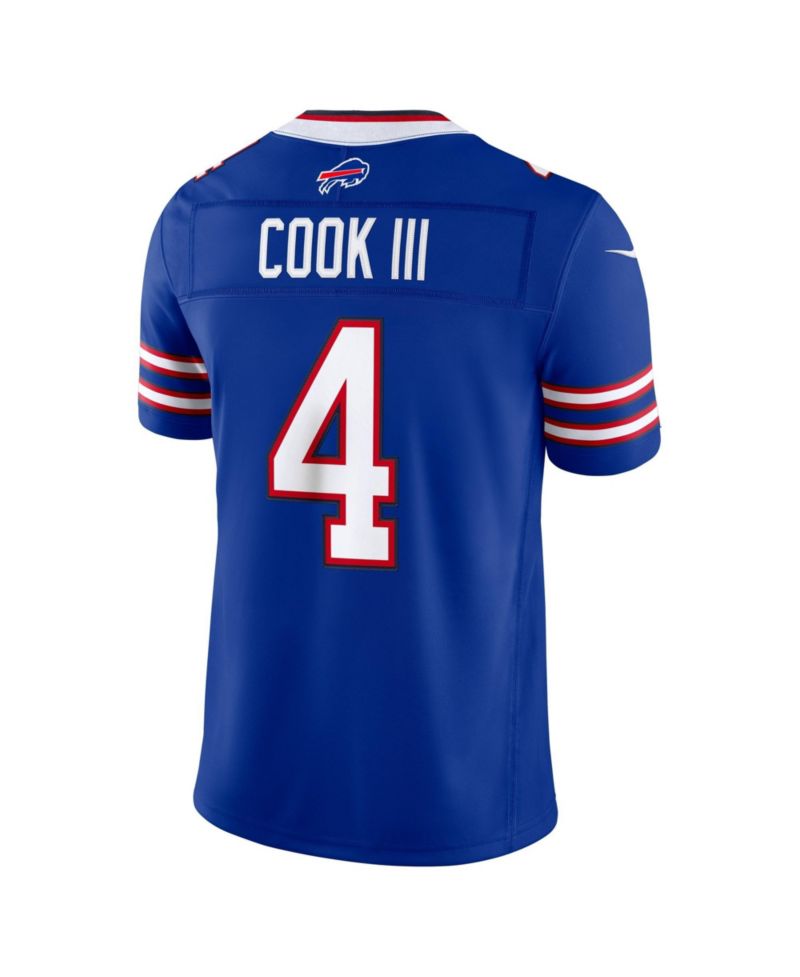 Men's James Cook III Royal Buffalo Bills Vapor F.U.S.E. Stitched Limited Jersey