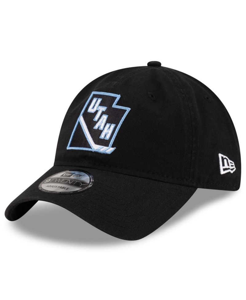 Men's Black Utah Mammoth 9TWENTY Adjustable Hat