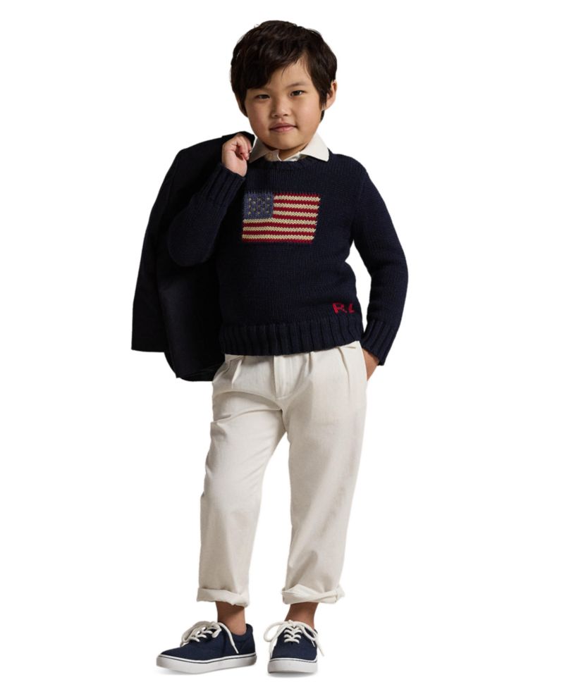 Toddler and Little Boys The Iconic Flag Sweater