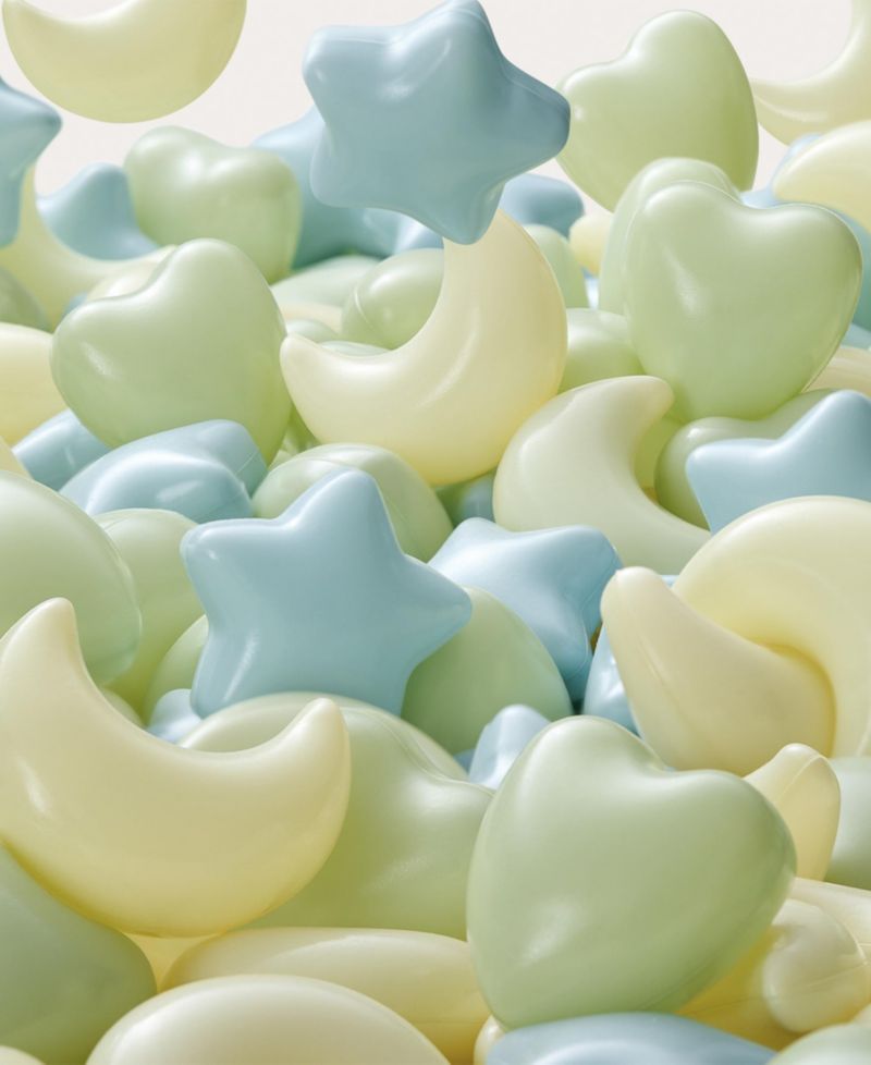 Fun-Shapes Fun-Shaped Ocean Balls, 200-Piece Set