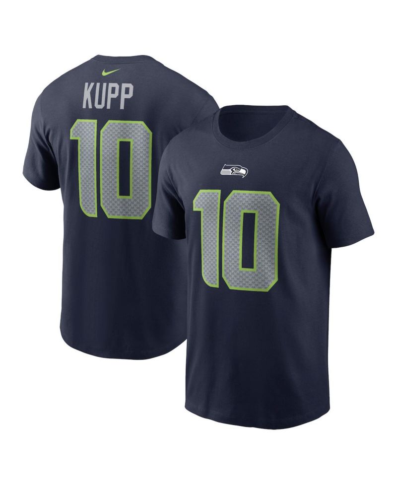 Men's Cooper Kupp College Navy Seattle Seahawks Player Name & Number T-Shirt