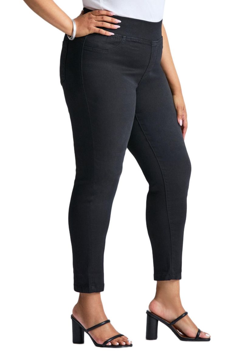 Women's Plus Size Butter Denim Pull-On High Rise Jean