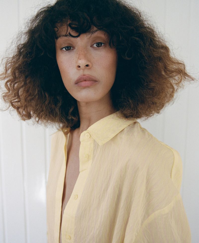 Women's Striped Lyocell Shirt