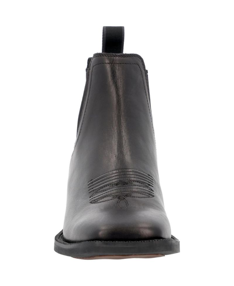 Men's Shyloh Full-Grain Leather Square Toe Chelsea Boots