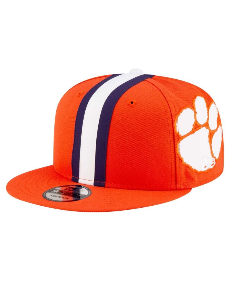 Men's Orange Clemson Tigers Helmet 9FIFTY Snapback Hat