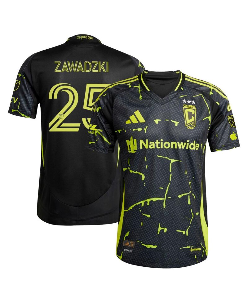Men's Sean Zawadzki Black Columbus Crew 2025 The Goosebumps Kit Authentic Player Jersey