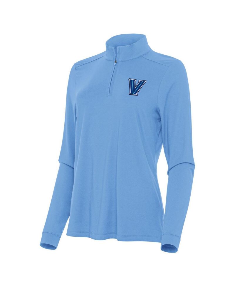 Women's Powder Blue Villanova Wildcats Intent Quarter-Zip Top