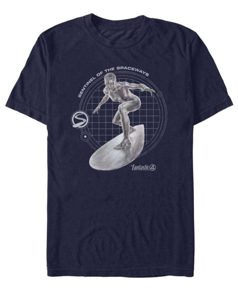 Men's Fantastic 4 First Steps Silver Surfer T-Shirt