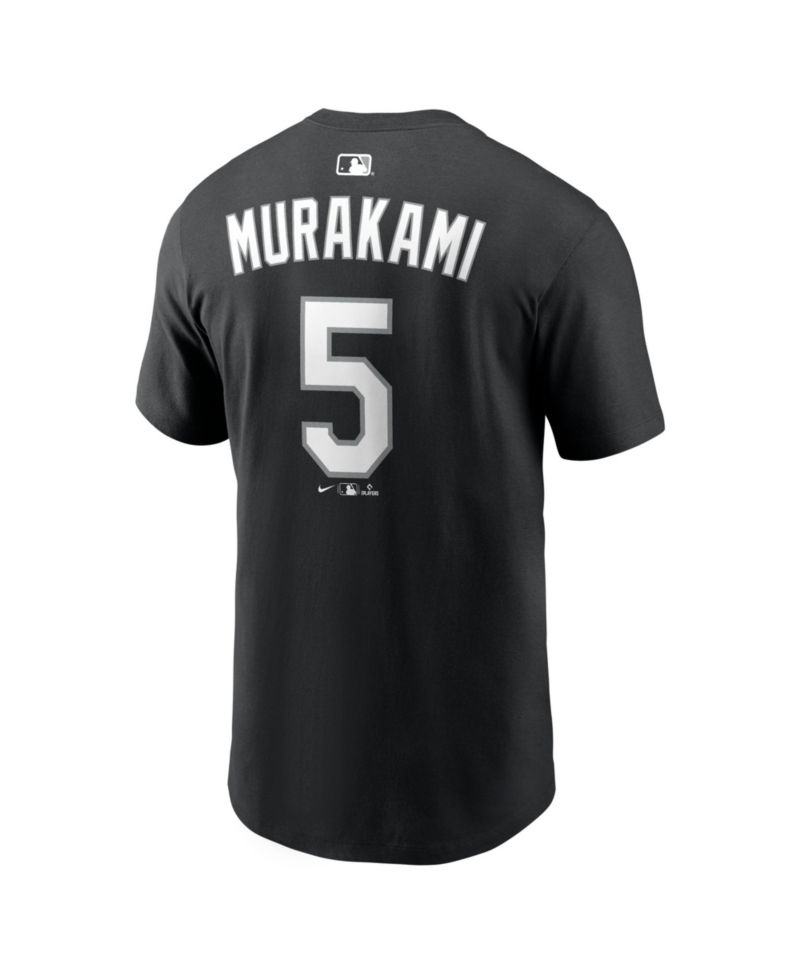 Men's Munetaka Murakami Black Chicago White Sox Name & Number T-Shirt