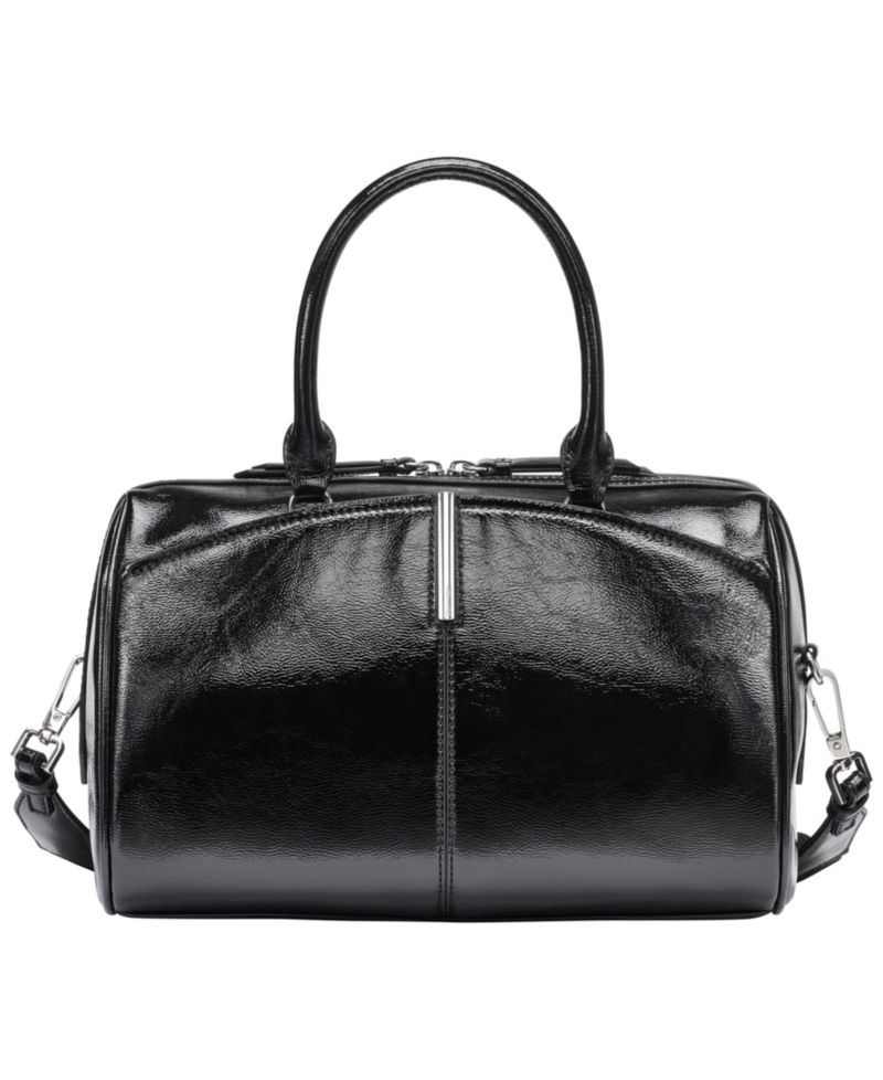 Genevieve Patent Small Satchel Handbag