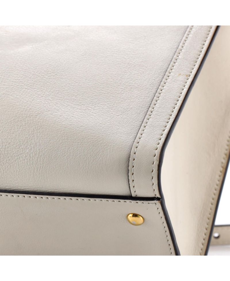 Small Diana NM Bamboo Handle Tote Leather