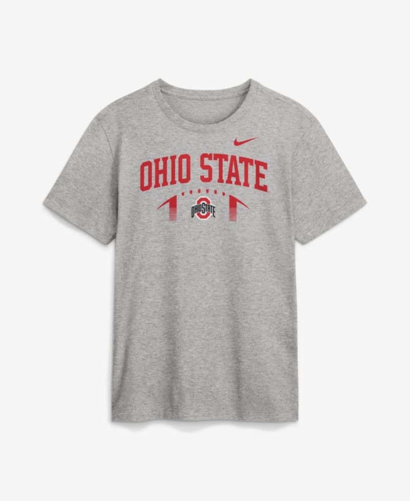 Men's Heather Gray Ohio State Buckeyes Primetime Football Icon T-Shirt