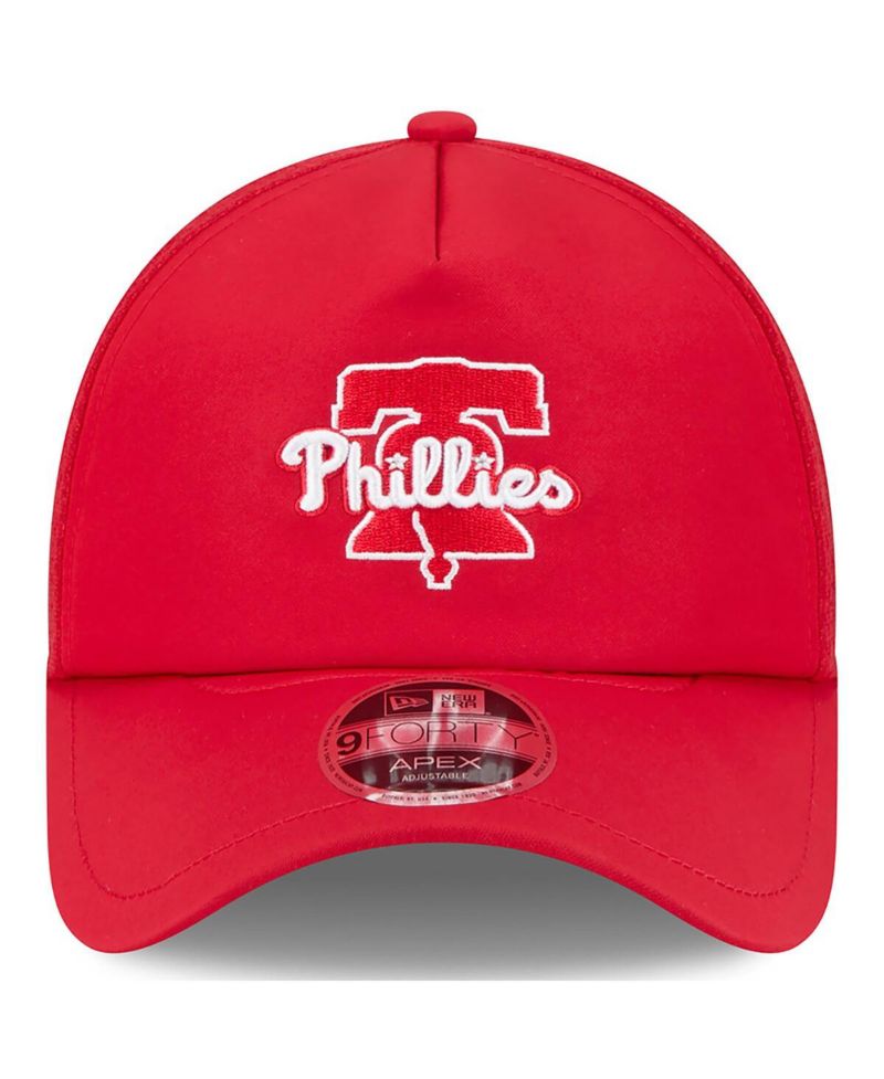 Men's Red Philadelphia Phillies 2026 Batting Practice Alternate Apex 9FORTY Adjustable Hat