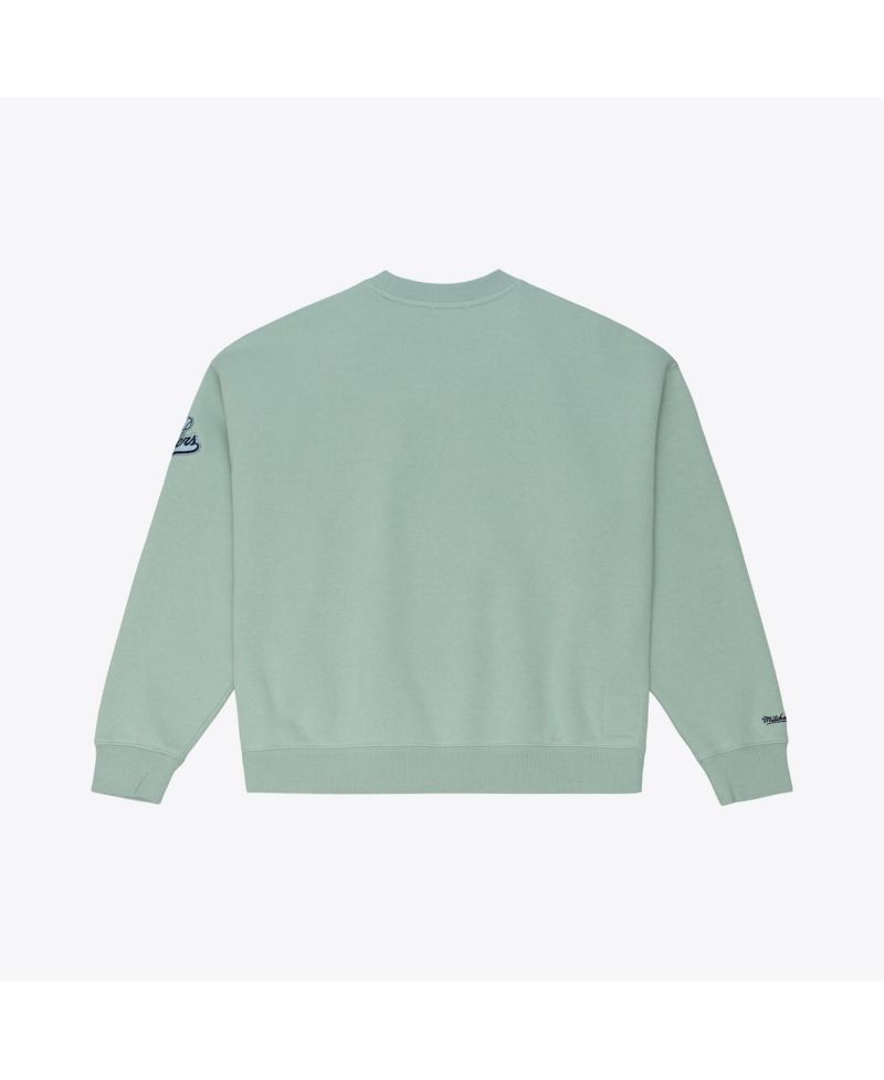Mitchell Ness Women's Green Los Angeles Dodgers Yacht Rock Sweatshirt