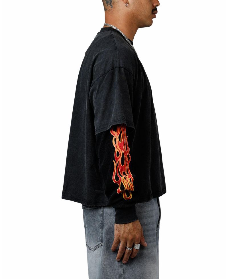 Men's Double Layer Thermal Long Sleeve T-Shirt