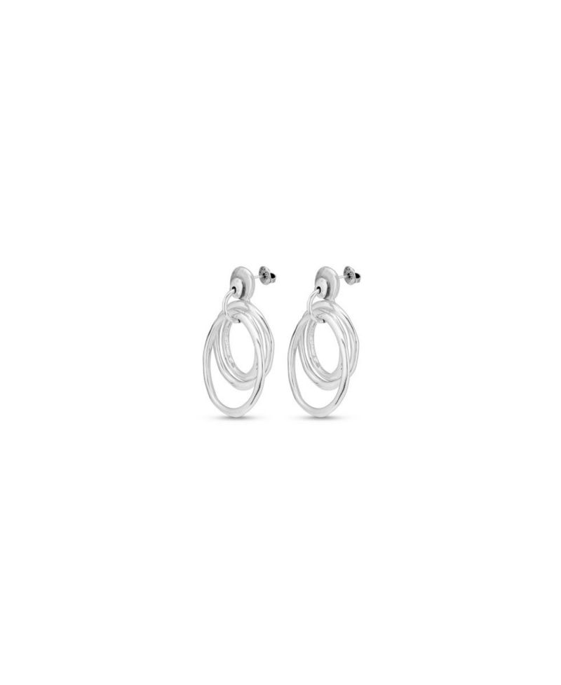 Sterling Silver Metal Hoop Earrings