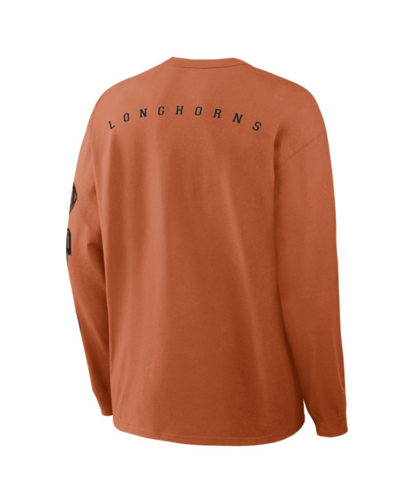 Men's Nike Texas Orange Texas Longhorns Academic Long Sleeve Pocket T-Shirt