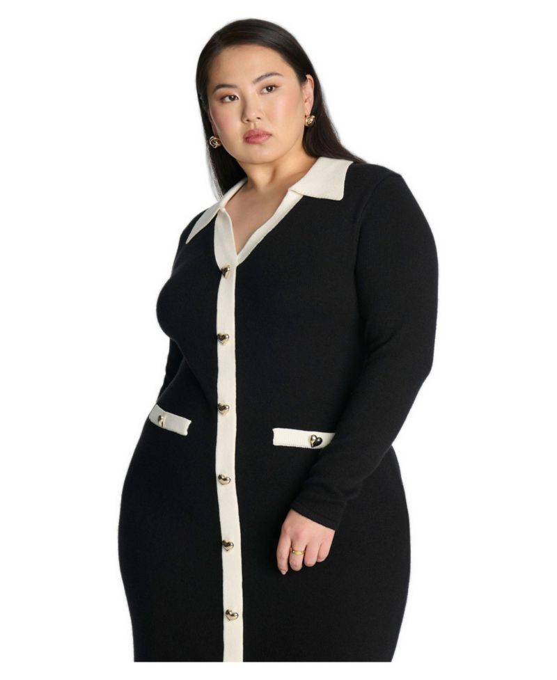 Women's Sweetheart Sweater Dress