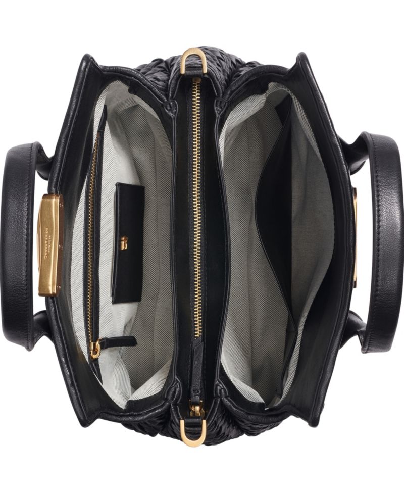 Amagansett Woven Leather Satchel Bag