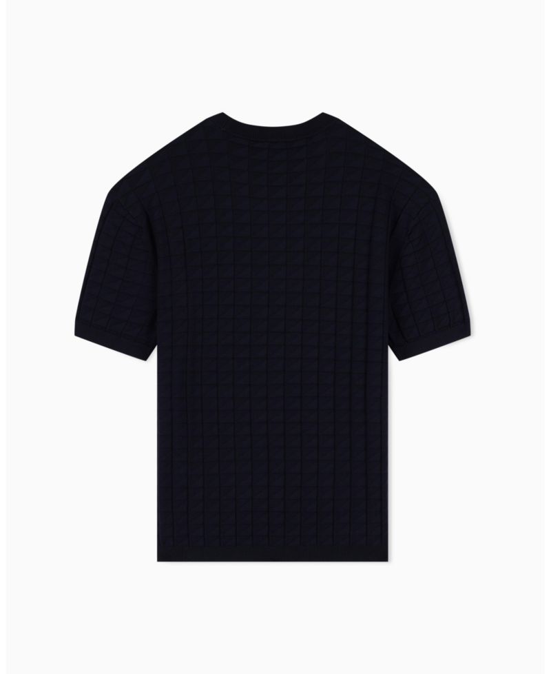 Men's Viscose Grid T-Shirt