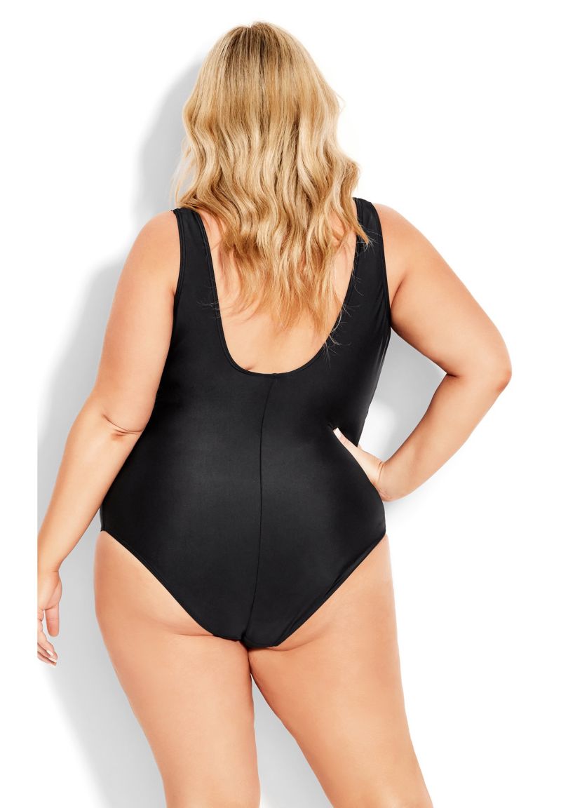 Women's Spliced Print 1 Piece
