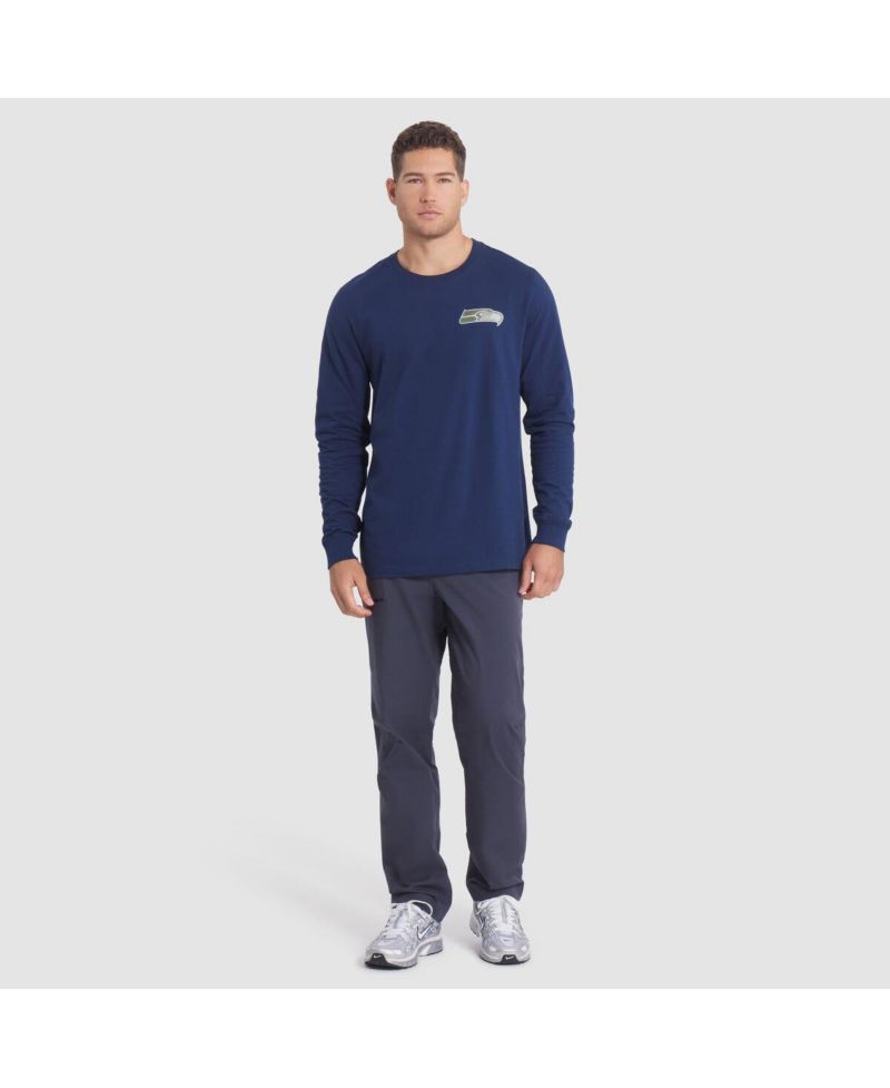 Men's College Navy Seattle Seahawks 2025 Rivalries Collection Essential Long Sleeve T-Shirt