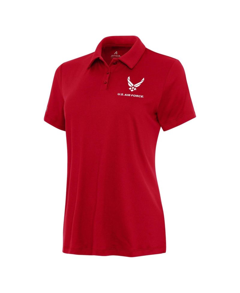 Women's Red Air Force Reprocess Polo Shirt