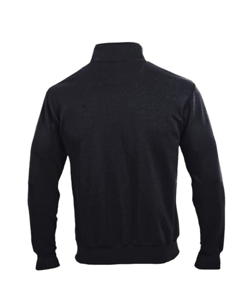 Men's Black Indiana Hoosiers Powerblend Quarter-Zip Pullover