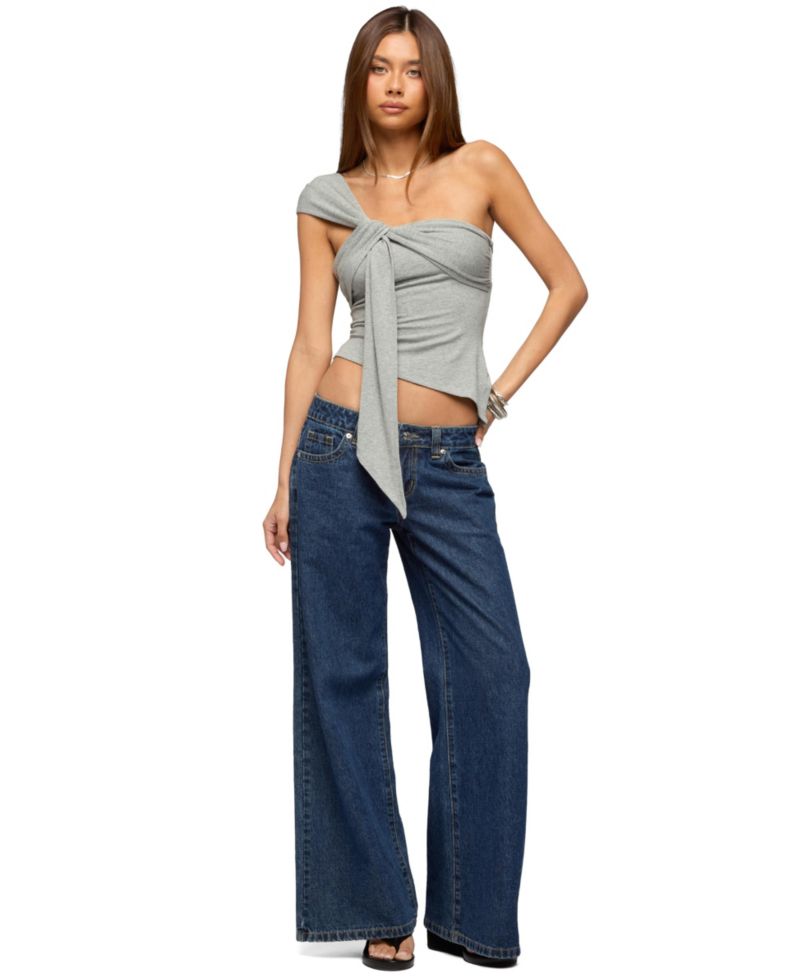 Women's Zoie Draped Tie One Shoulder Top