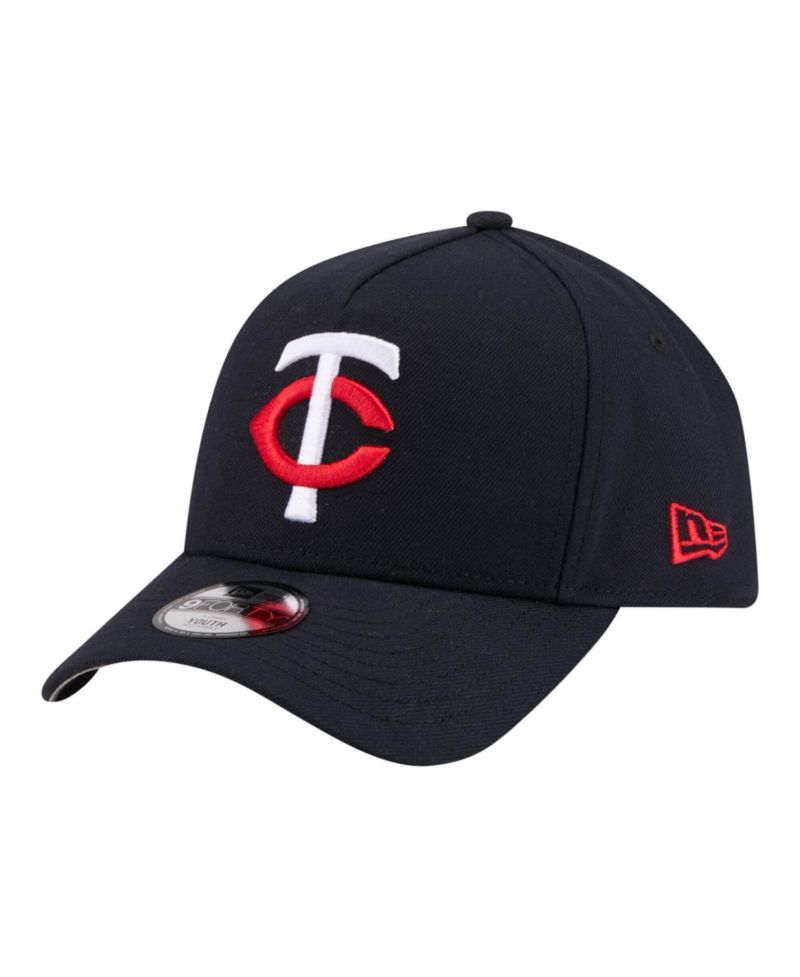 Big Boys and Girls Navy Minnesota Twins 9FORTY A-Frame Adjustable Hat
