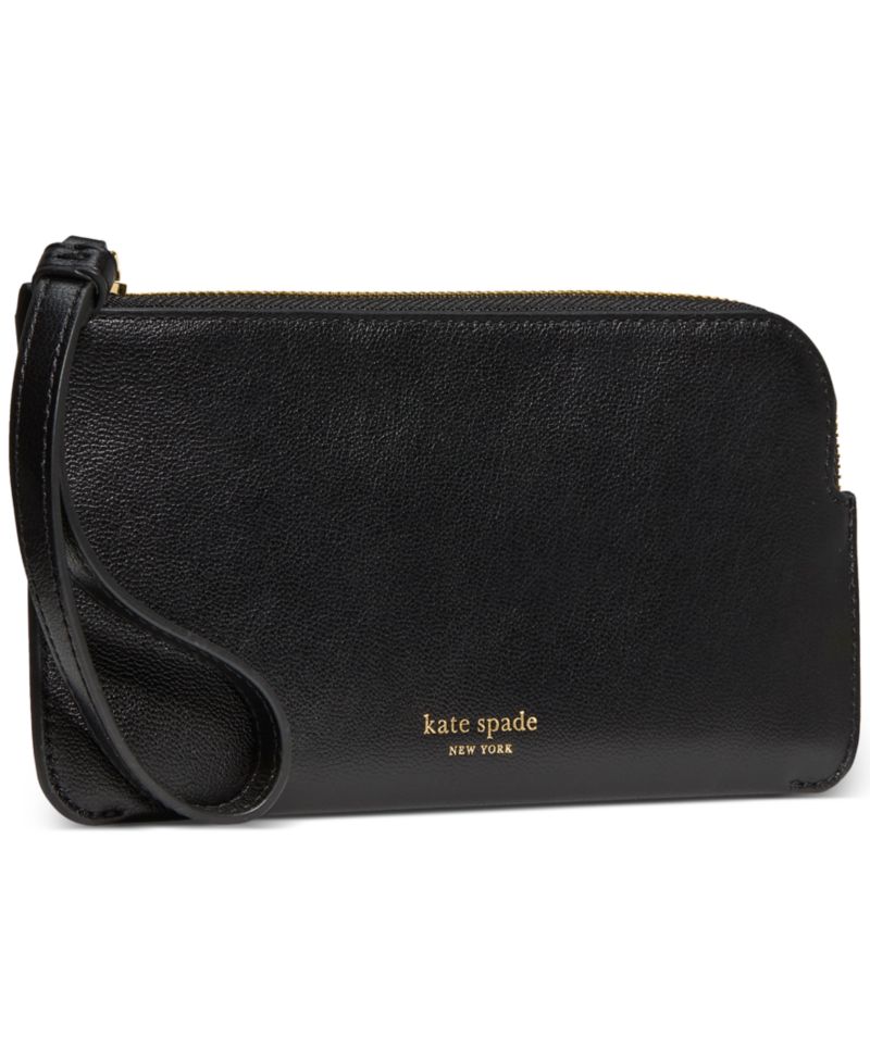 Zippy Smooth Leather Wristlet