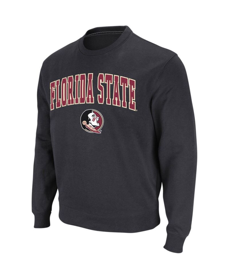 Men's Florida State Seminoles Arch & Logo Tackle Twill Pullover Sweatshirt