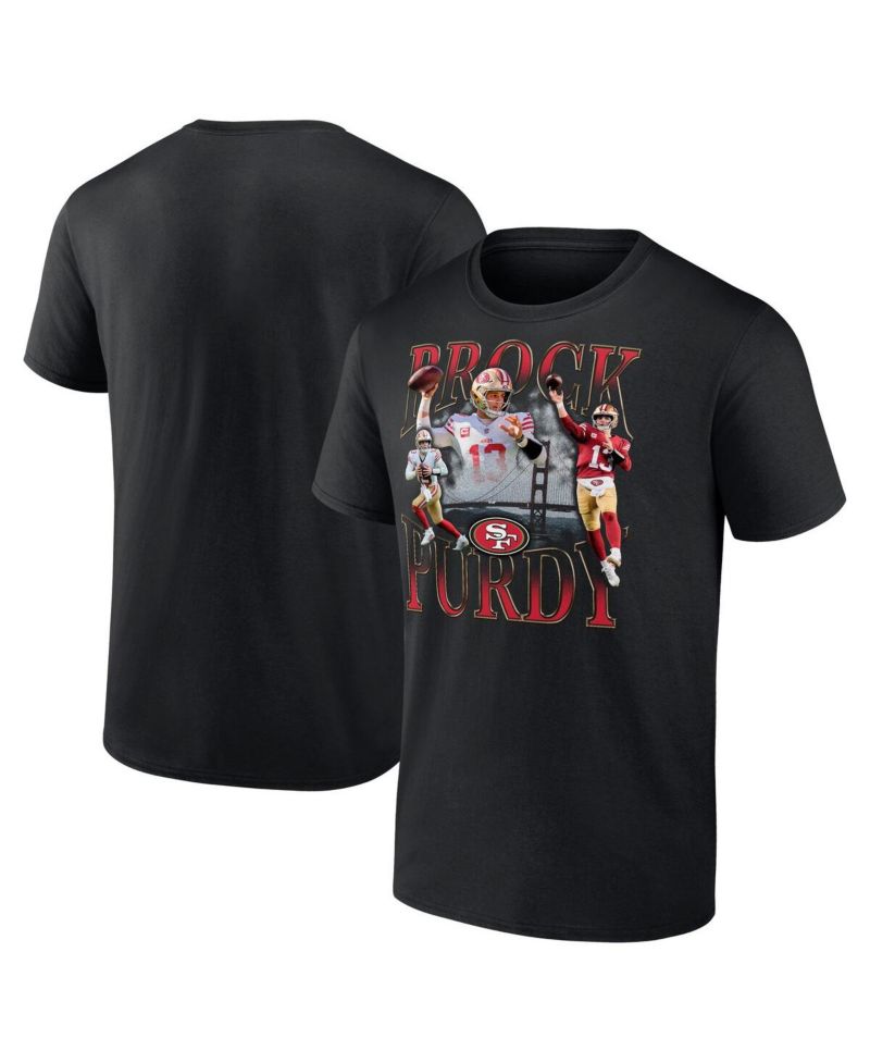 Men's Brock Purdy Black San Francisco 49ers Notorious Player Graphic T-Shirt