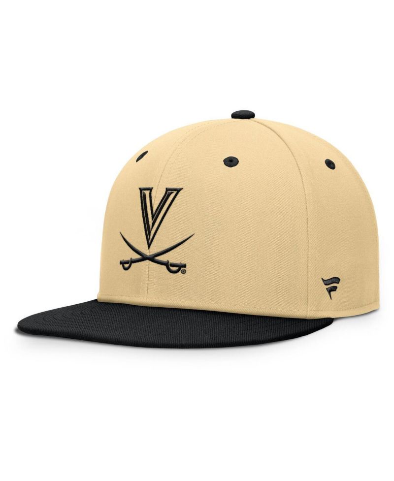 Men's Gold/Black Virginia Cavaliers Balance Fitted Hat