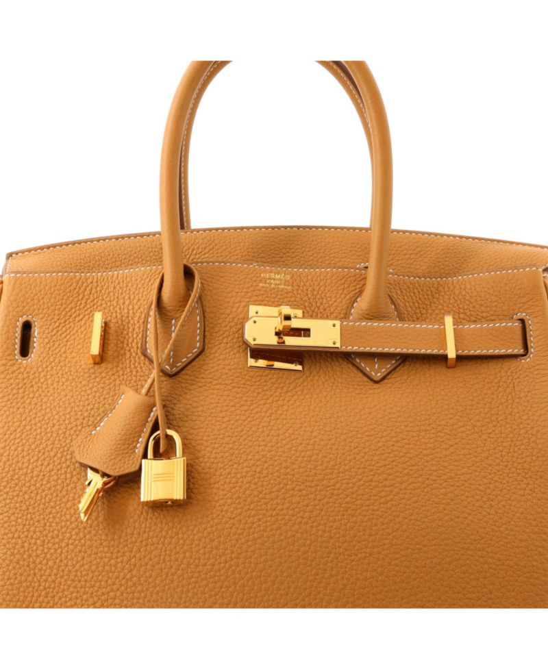 Birkin 30 Handbag Brown Togo with Gold Hardware
