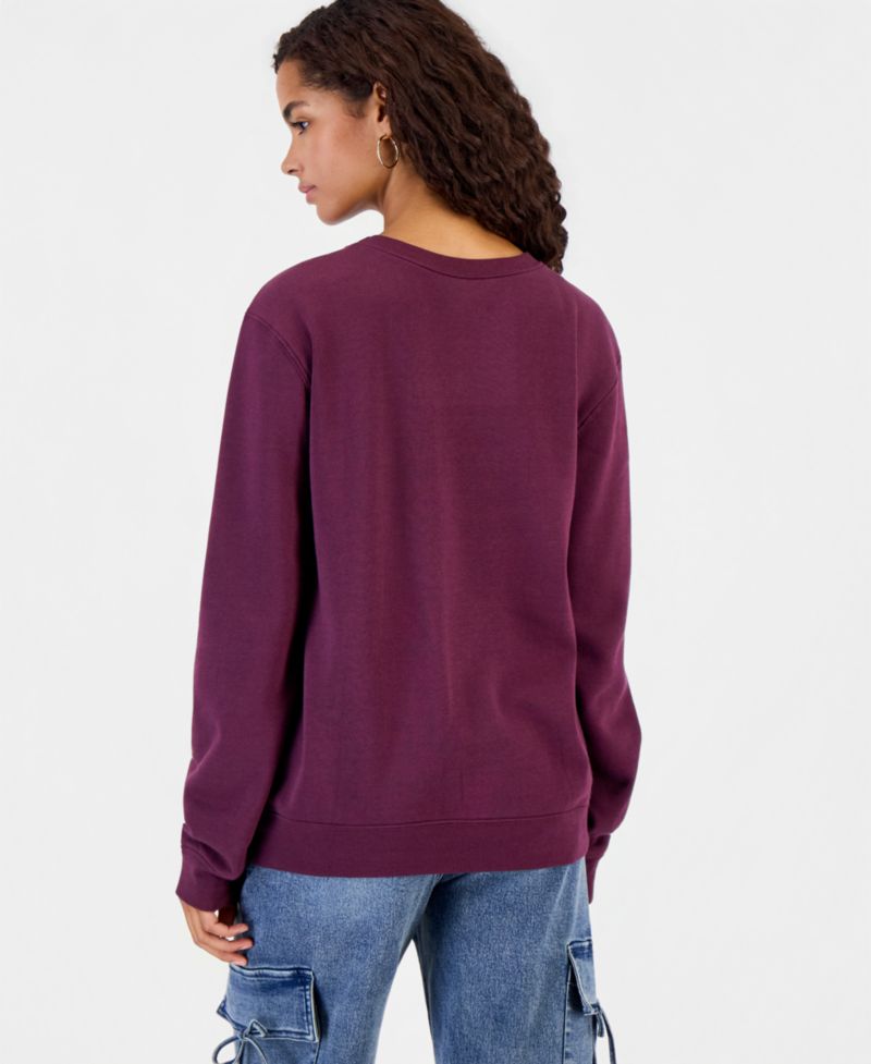 Juniors' Mickey & Friends Fleece Crewneck Sweatshirt