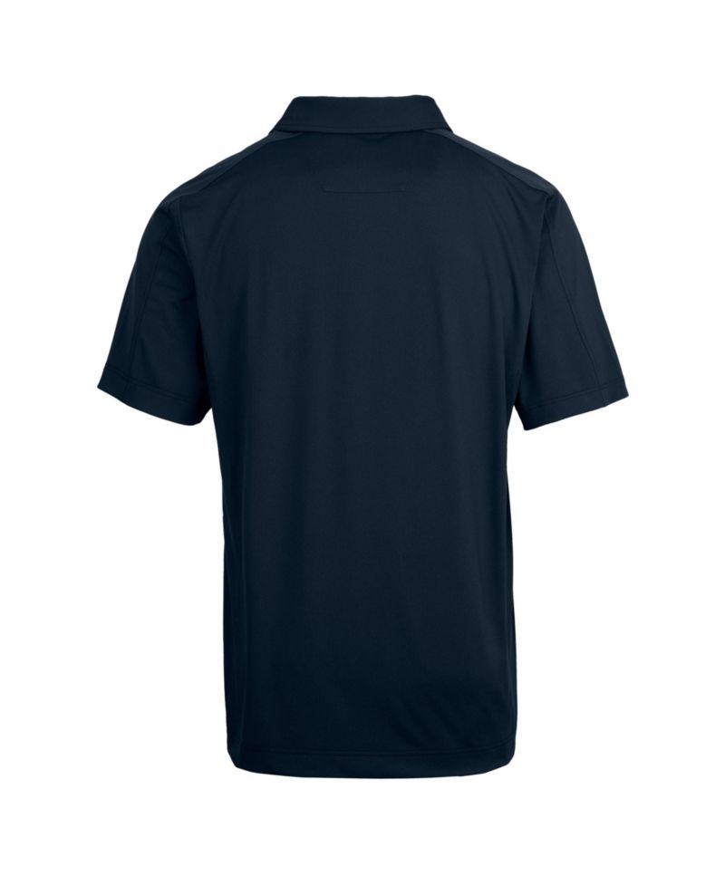 Men's Navy Chicago Cubs Prospect Textured Stretch Big & Tall Polo